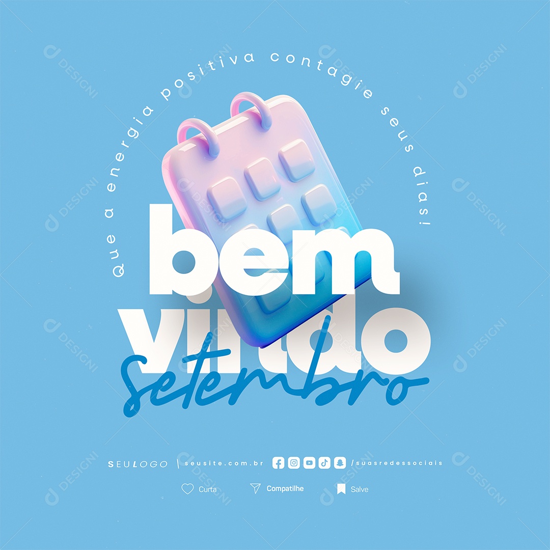 Bem Vindo Setembro Social Media PSD Editável