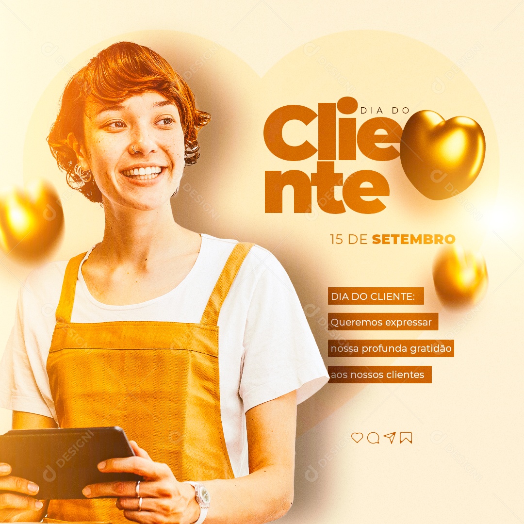Dia do Cliente 15 de Setembro Social Media PSD Editável