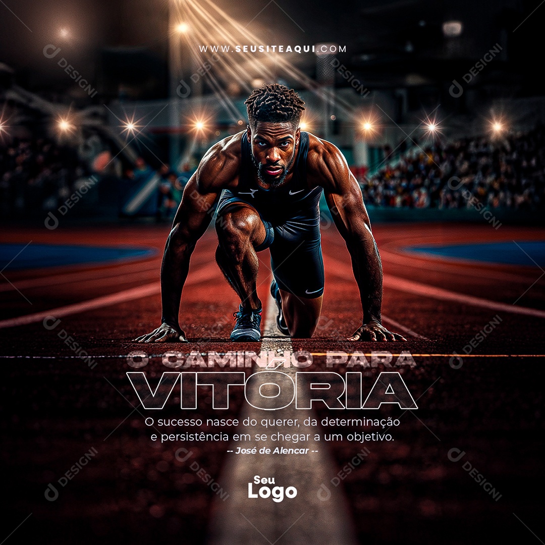 Feed O Caminho para Vitória Social Media PSD Editável