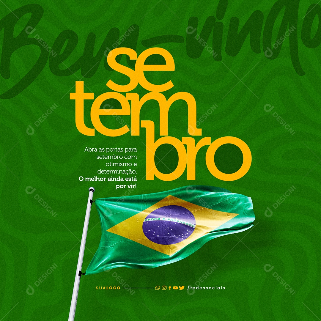 Bem Vindo Setembro Social Media PSD Editável