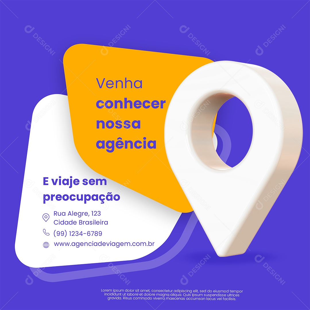 Agência de Viagens Social Media PSD Editável