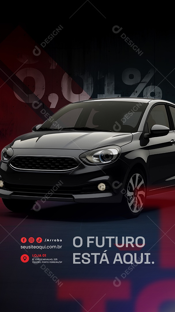Story Concessionária O Futuro Está Aqui Social Media PSD Editável