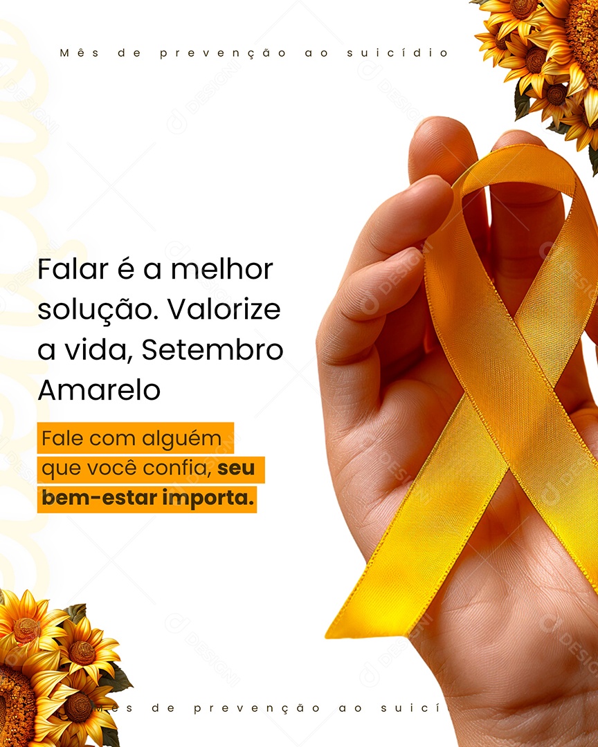 Setembro Amarelo Social Media PSD Editável