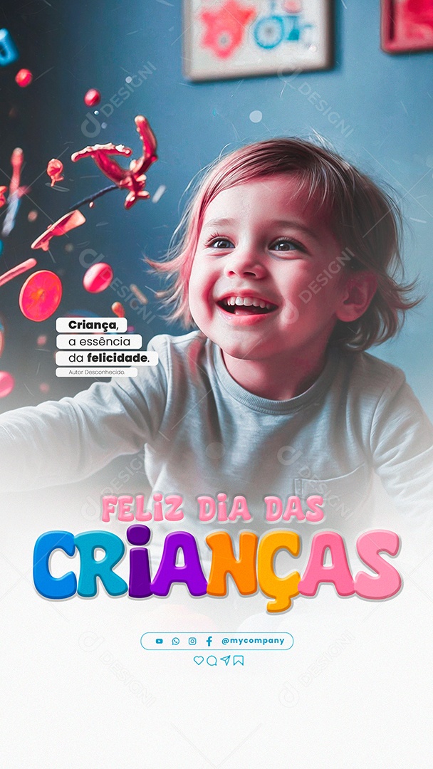 Story Dia das Crianças 12 de Outubro Social Media PSD Editável