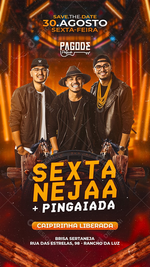 Story Flyer Sexta Nejaa Social Media PSD Editável