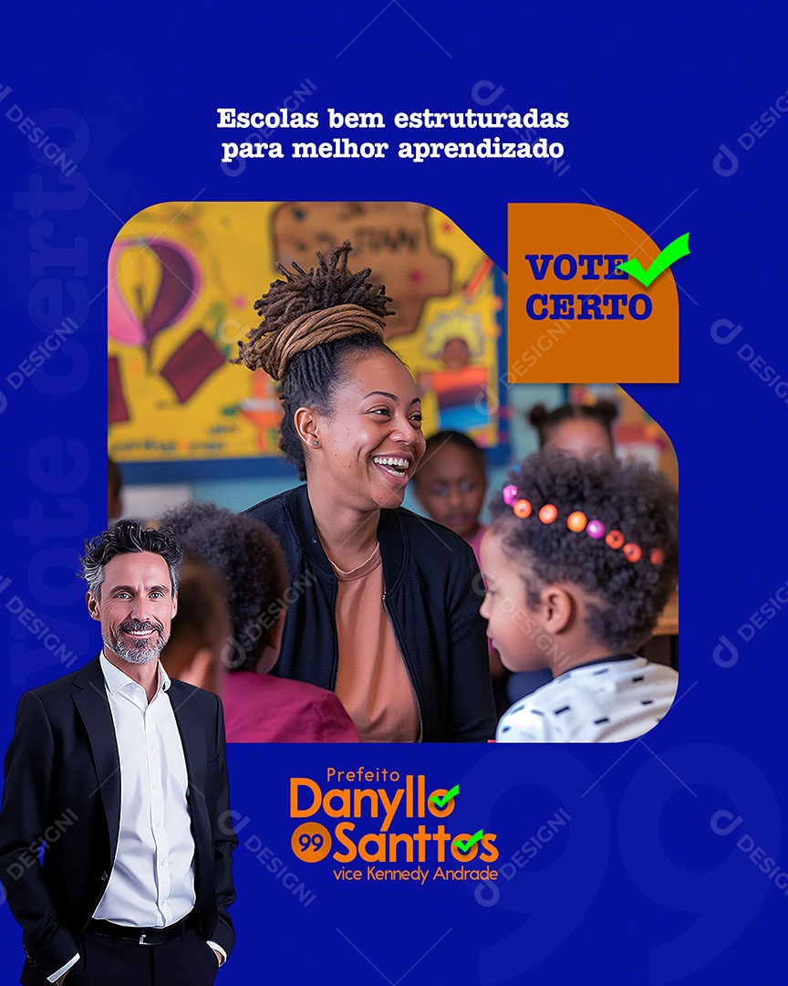 Policy Vote Right Social Media PSD Editable