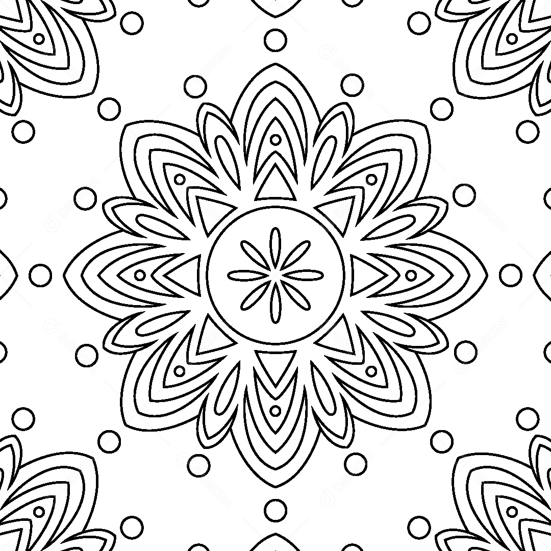 Mandala Ilustração Vetor EPS