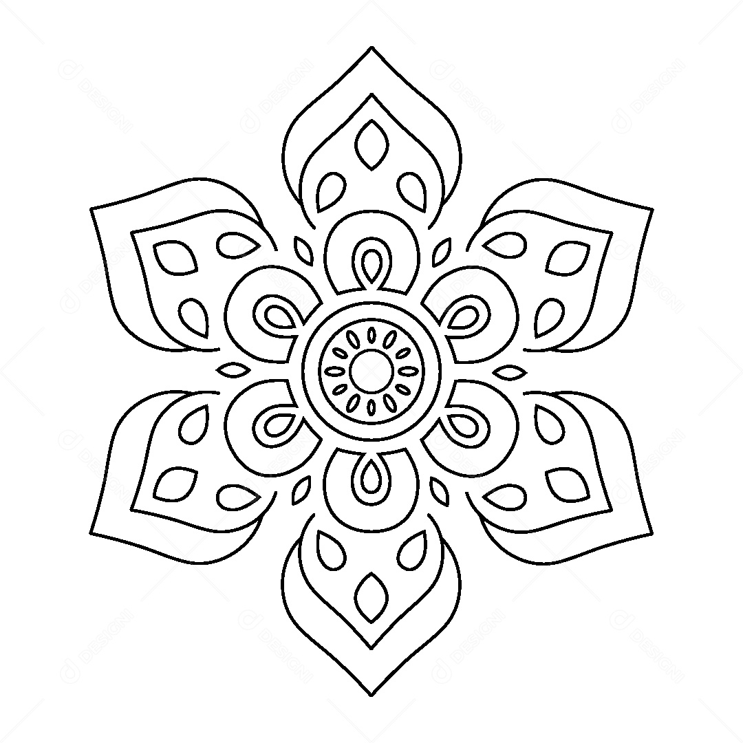 Mandala Ilustração Vetor EPS