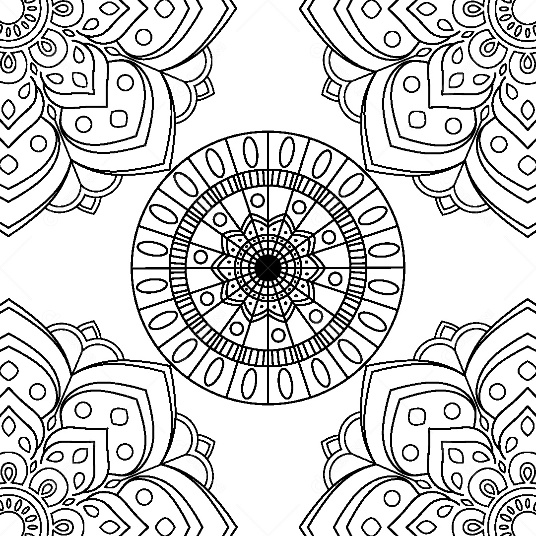 Mandala Ilustração Vetor EPS