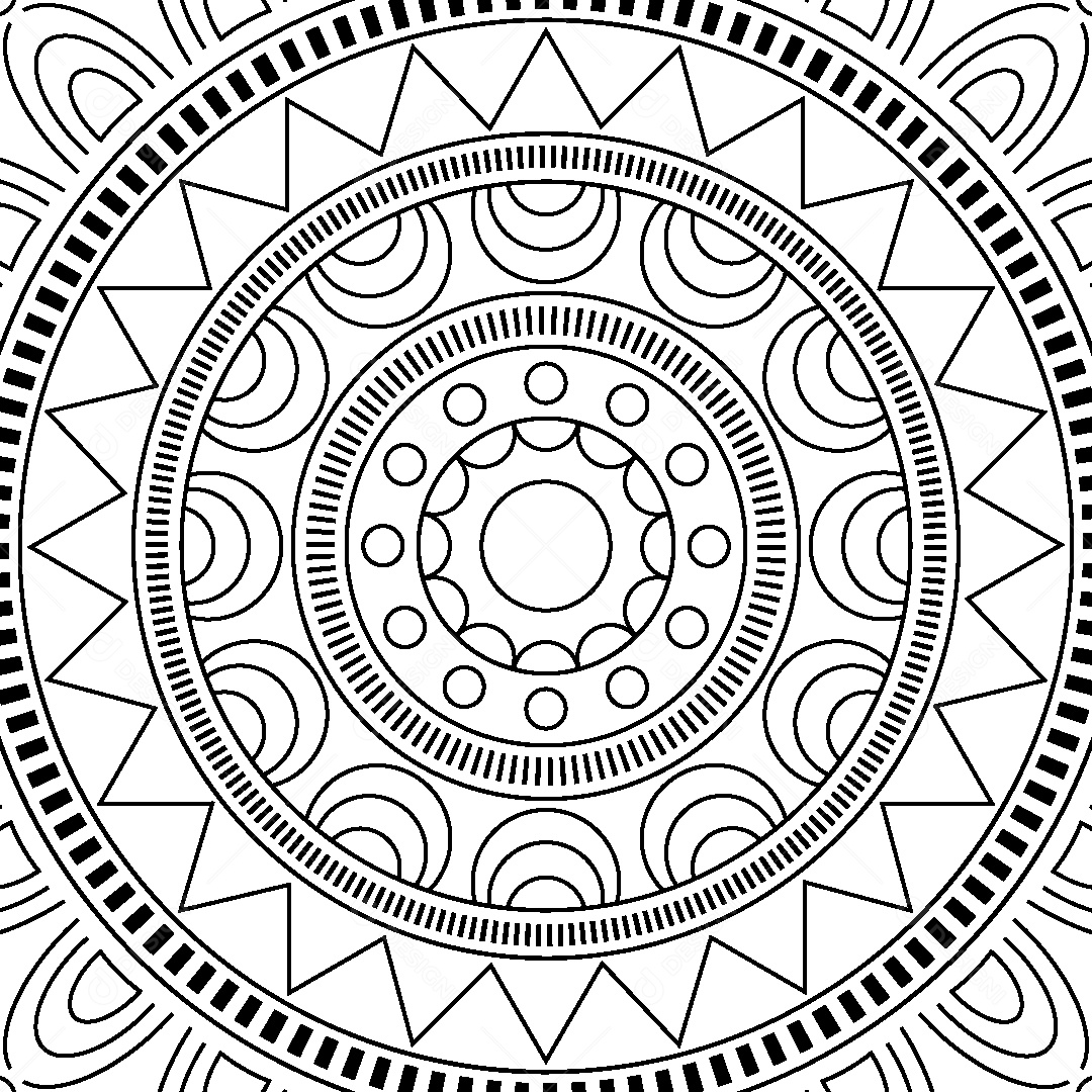 Mandala Ilustração Vetor EPS