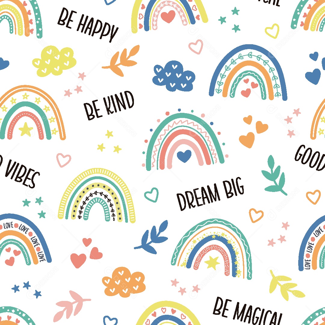 Background Arco Iris Ilustração Vetor EPS