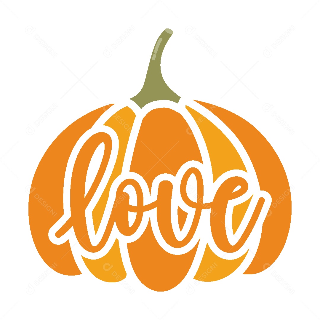 Lettering de Outono Vetor EPS