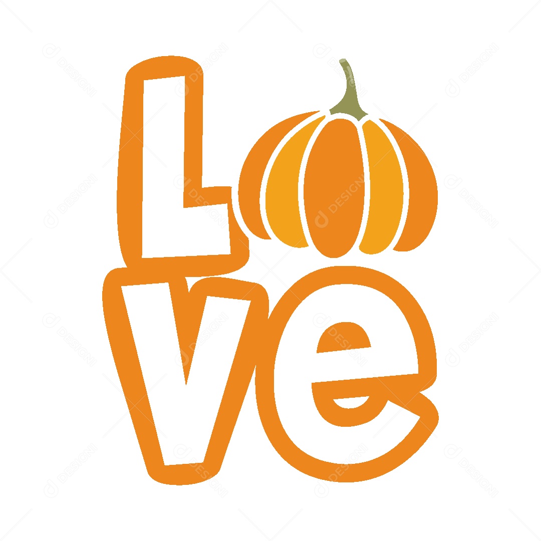 Lettering de Outono Vetor EPS