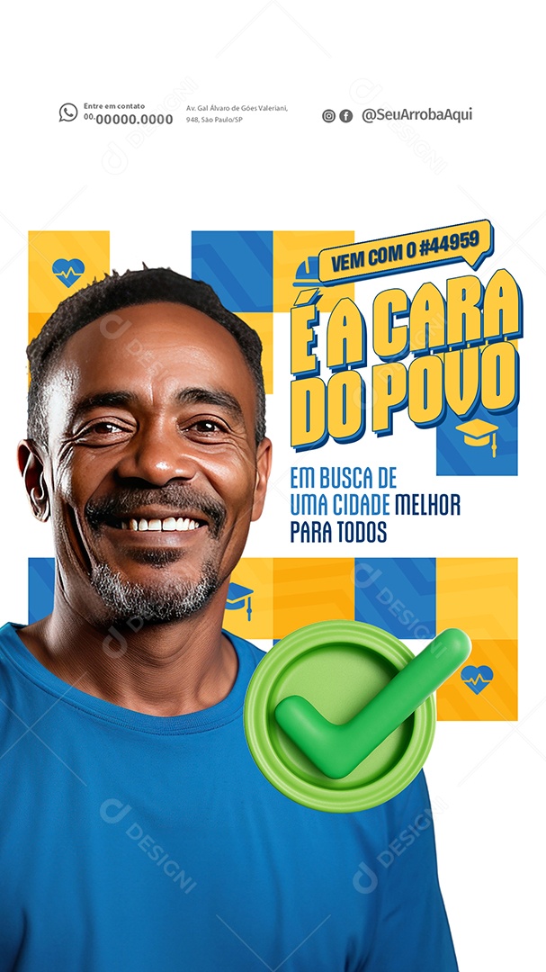 Story Campanha Política Social Media PSD Editável