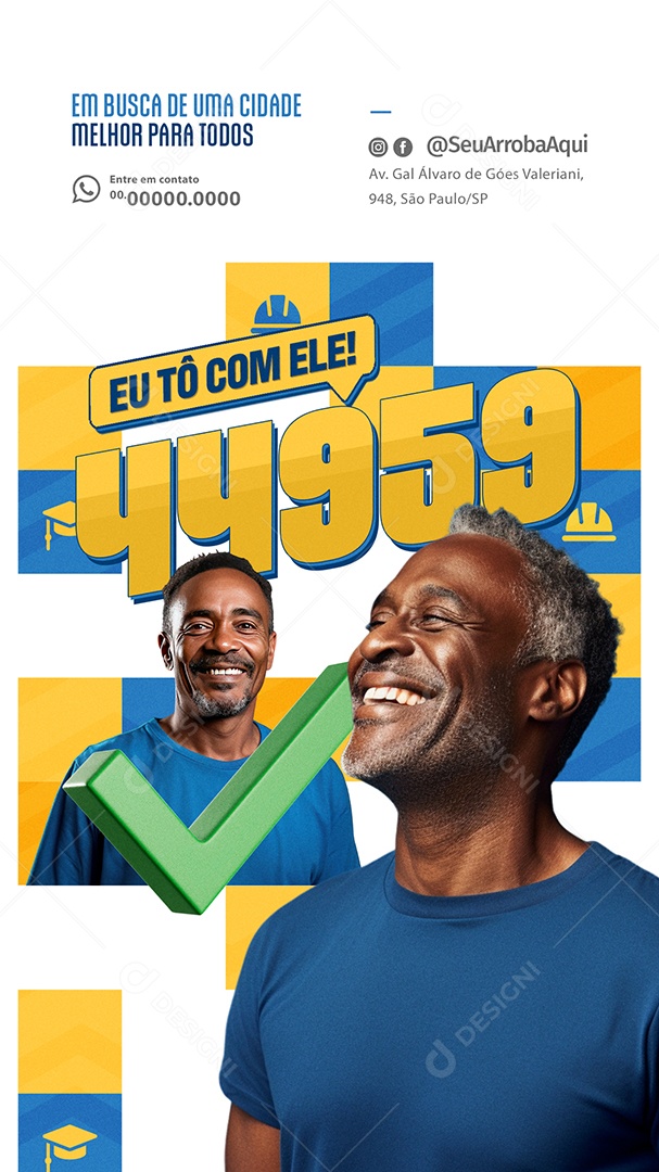 Story Campanha Política Social Media PSD Editável