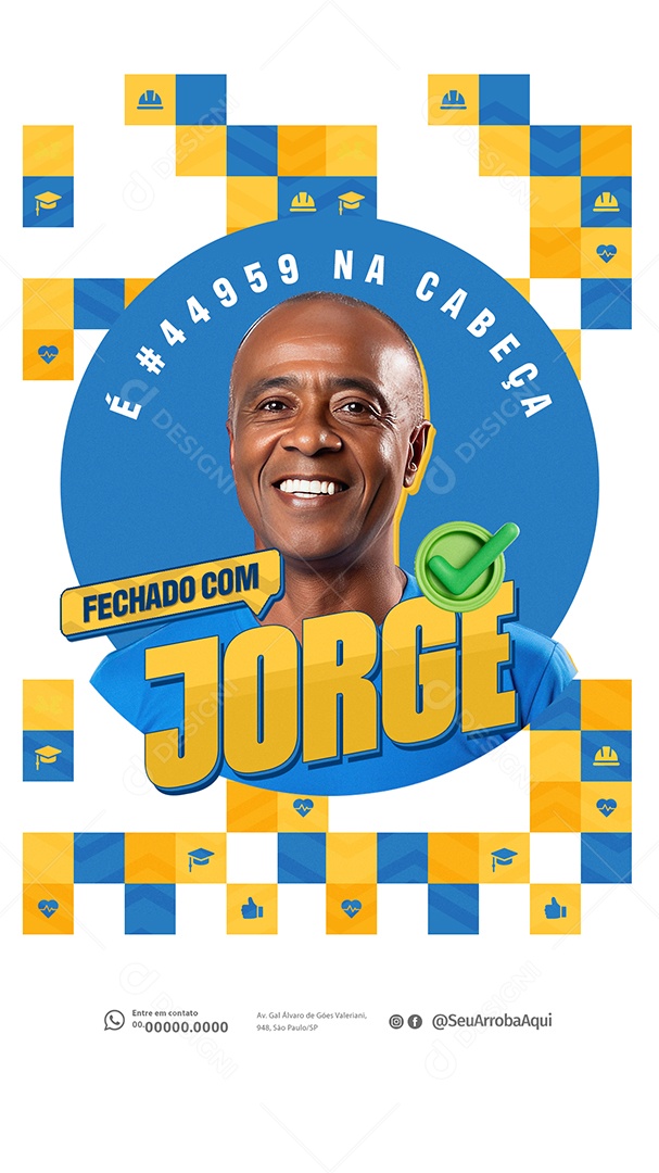 Story Campanha Política Social Media PSD Editável