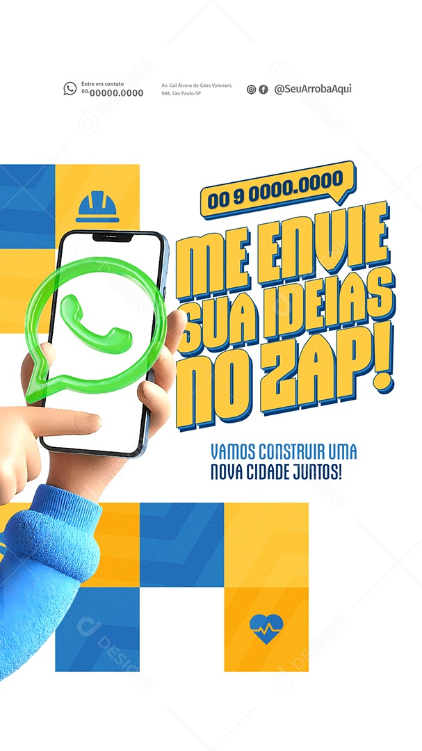 Story Campanha Política Social Media PSD Editável