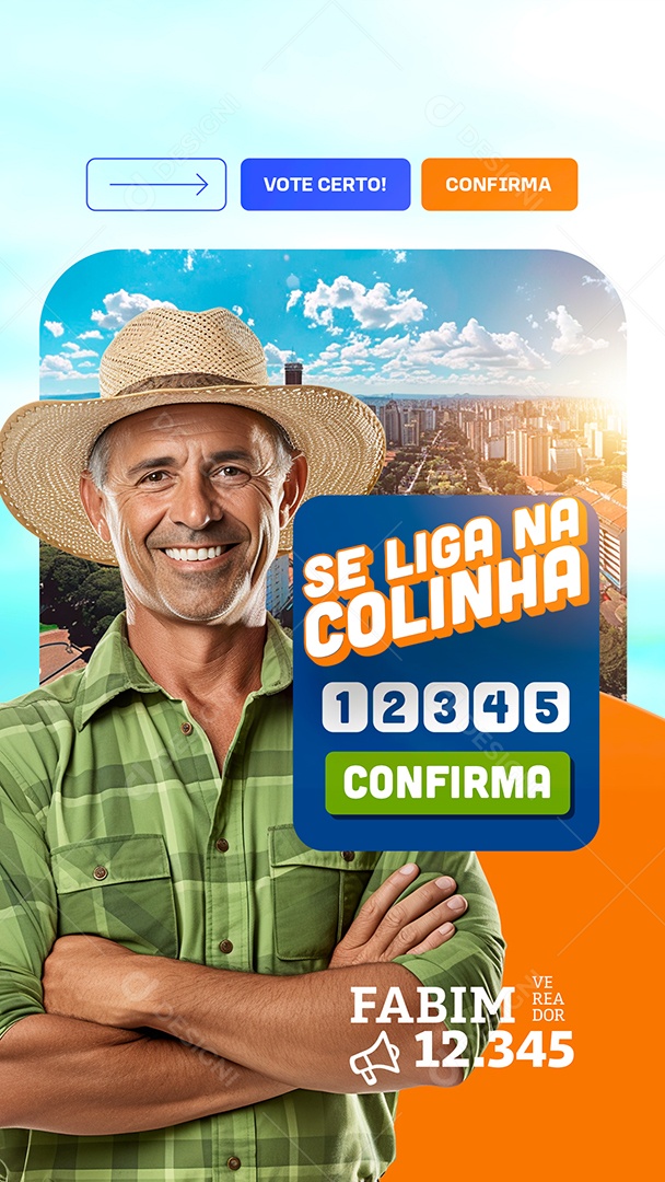 Story Campanha Política Social Media PSD Editável