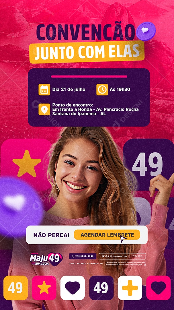 Story Política 2024 Social Media PSD Editável