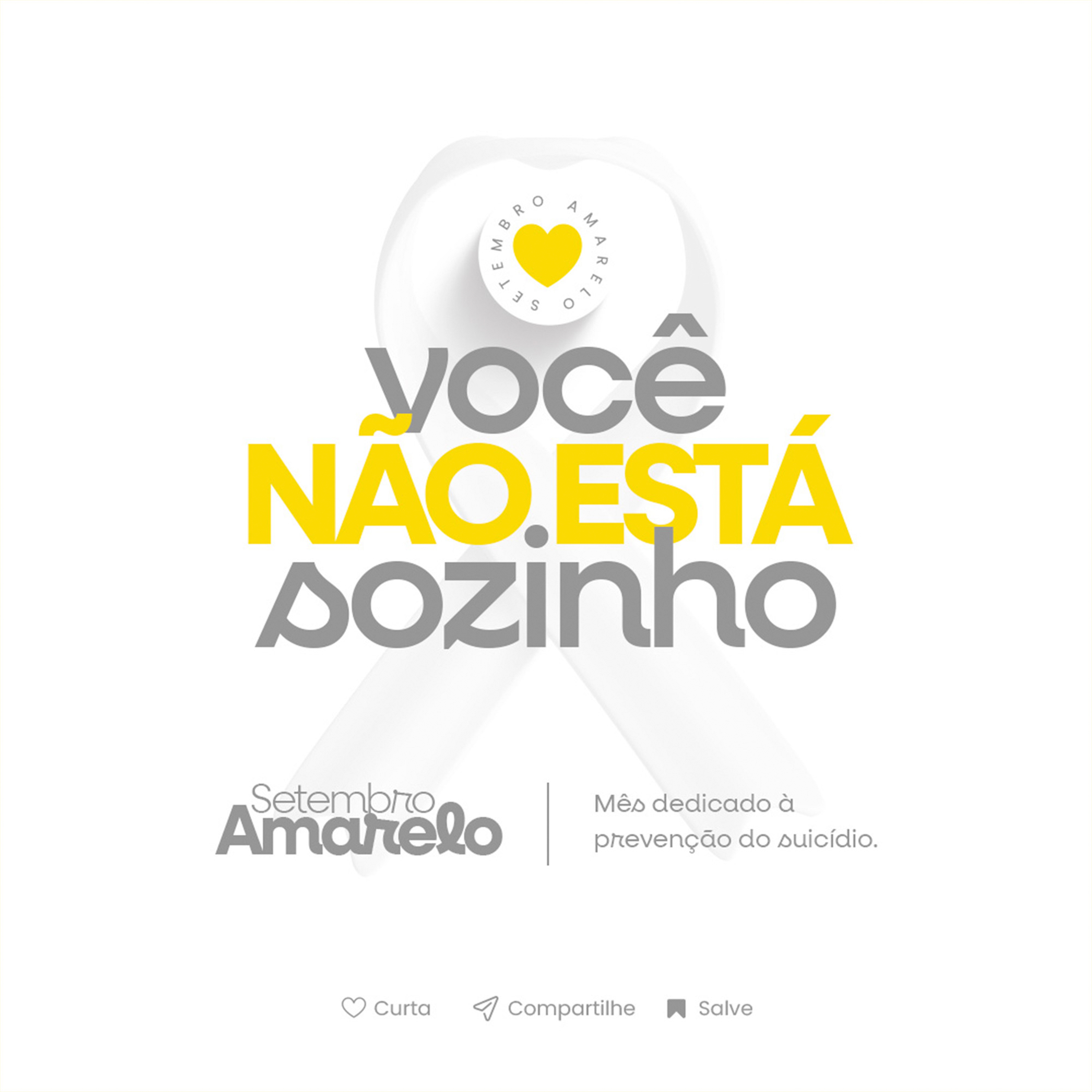 September Yellow Month Dedicated to the Prevention of Social Suicide Media PSD Editable