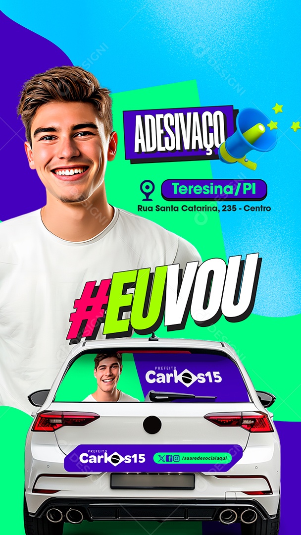 Story Política Adesivaço Social Media PSD Editável