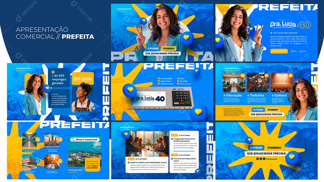 Apresentação Comercial Prefeito PSD Editável