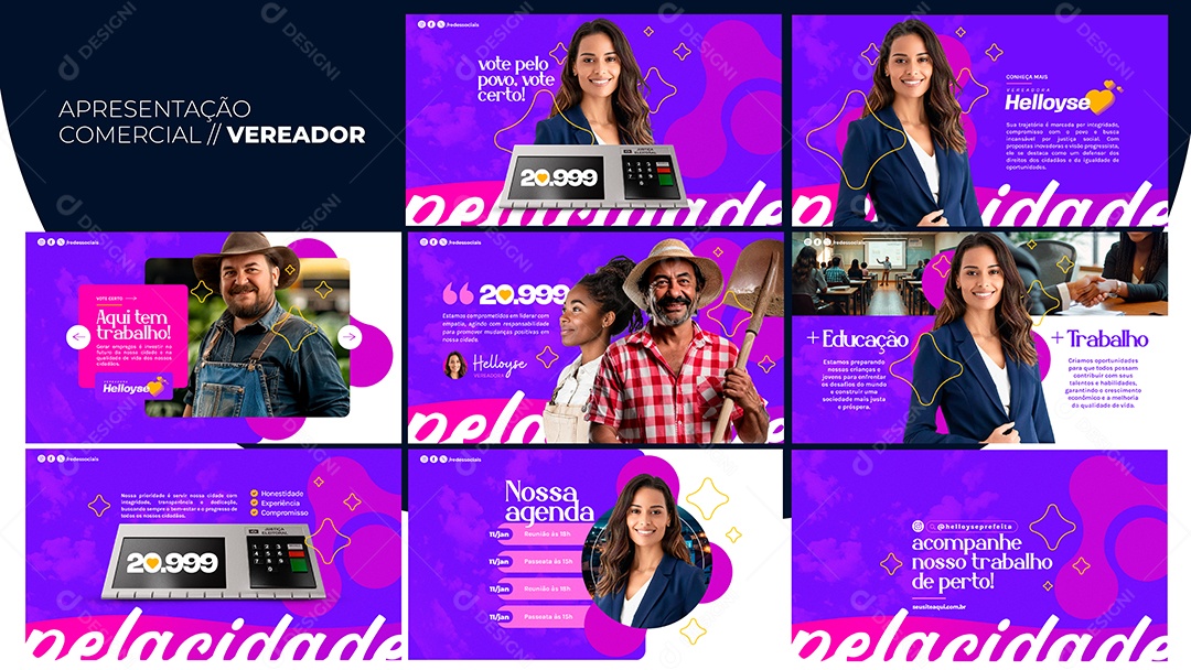 Apresentação Comercial Vereador PSD Editável
