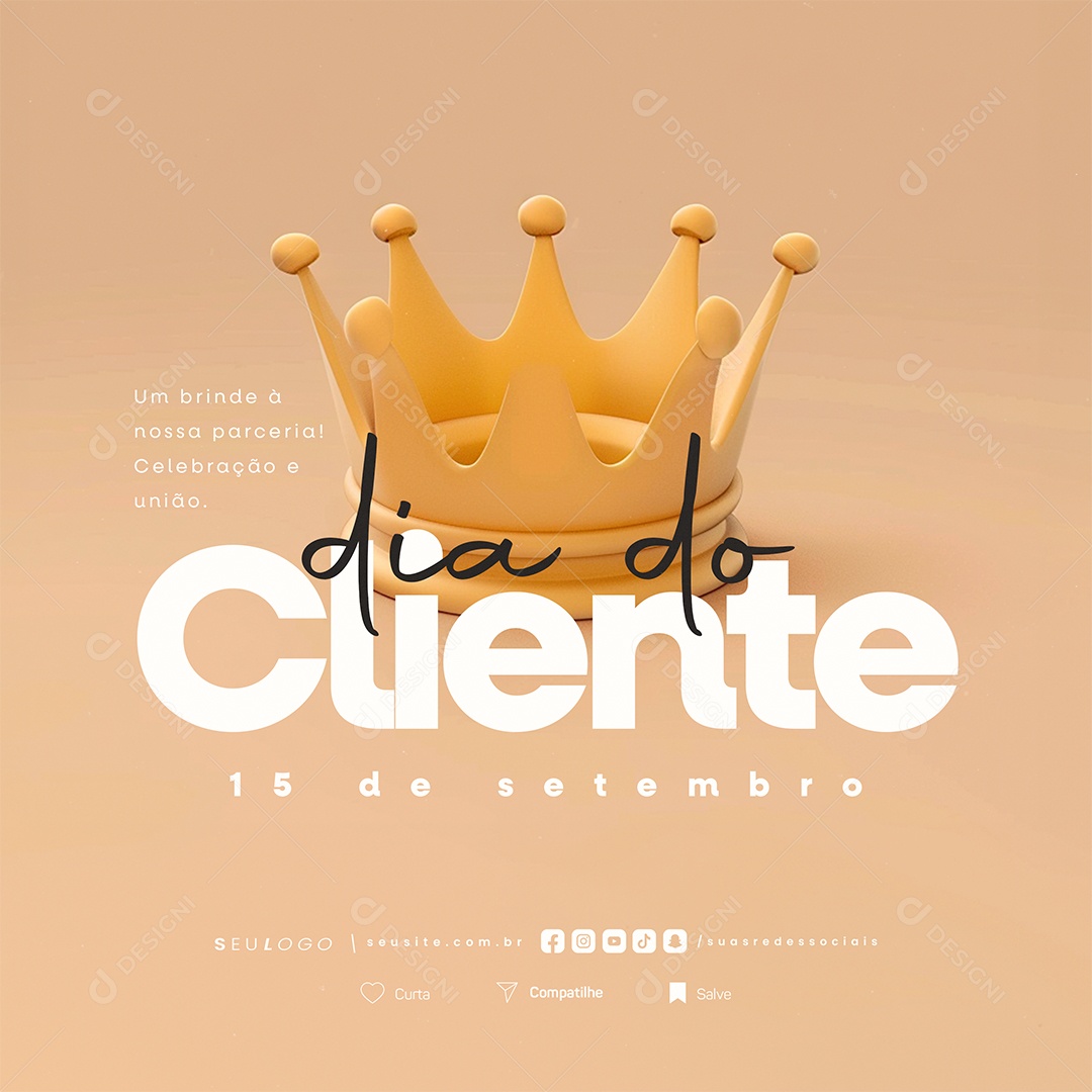 Dia do Cliente 15 de Setembro Social Media PSD Editável