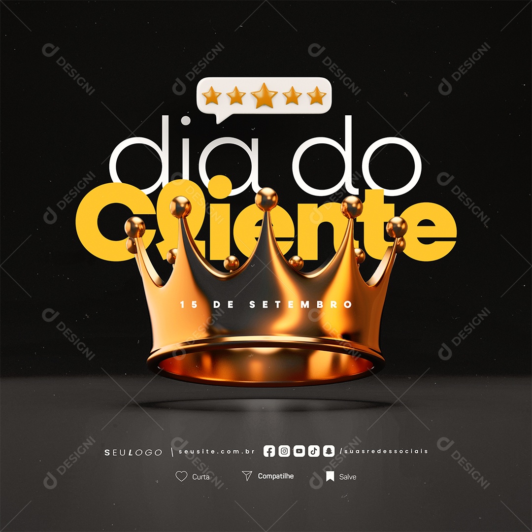 Dia do Cliente 15 de Setembro Social Media PSD Editável