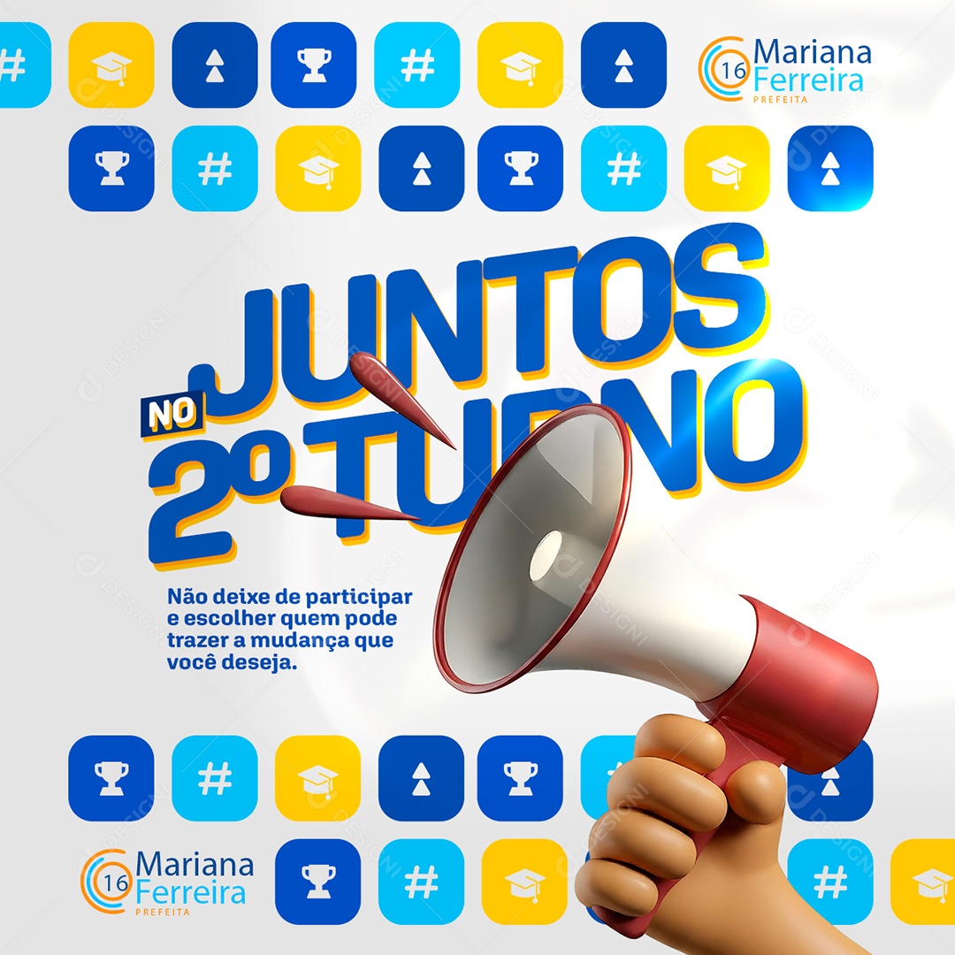 Política Mariana Ferreira Social Media PSD Editável