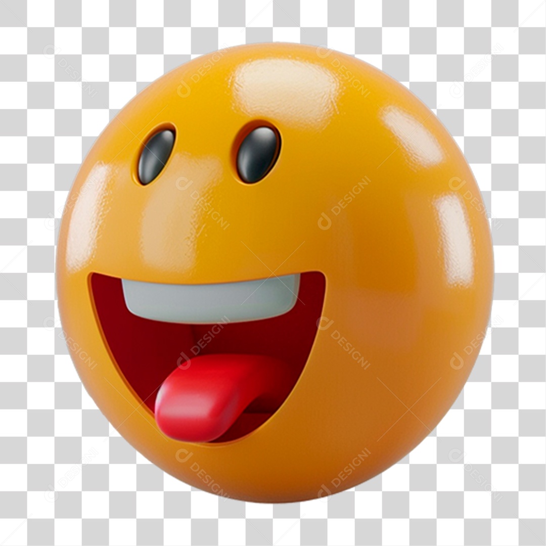 Elemento 3D Emoji PNG Transparente