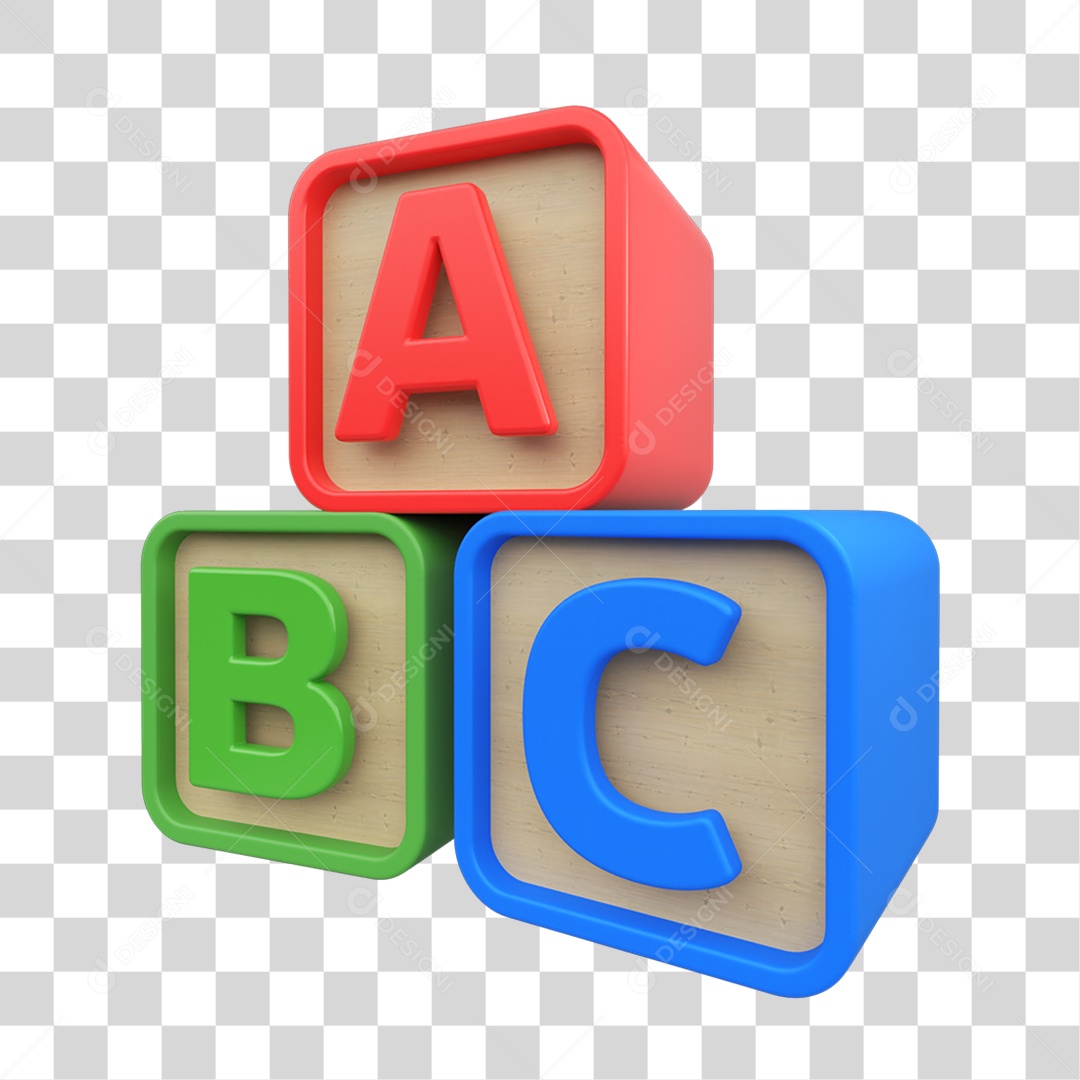 Elemento 3D Brinquedos Dia das Crianças PNG Transparente