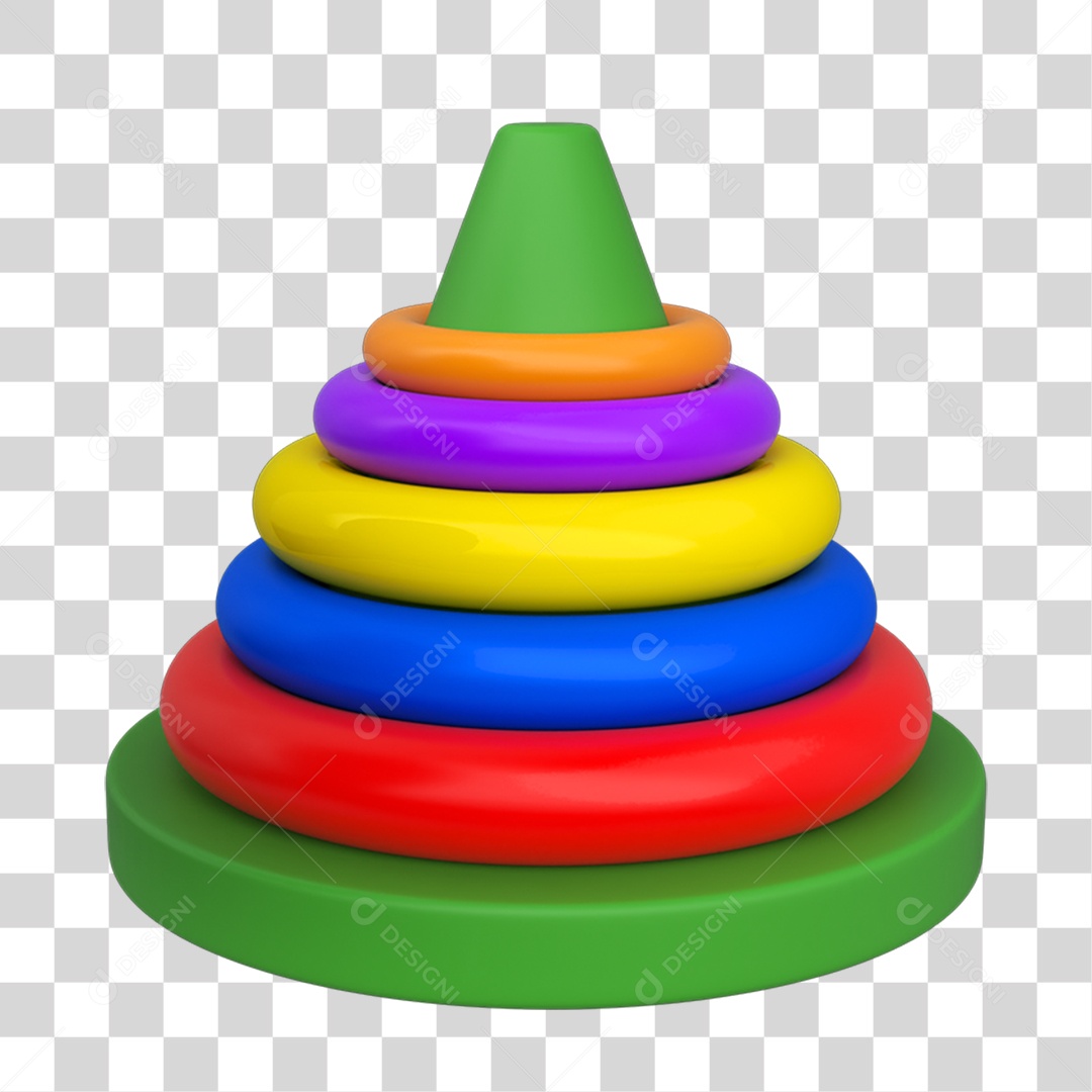 Elemento 3D Brinquedos Dia das Crianças PNG Transparente