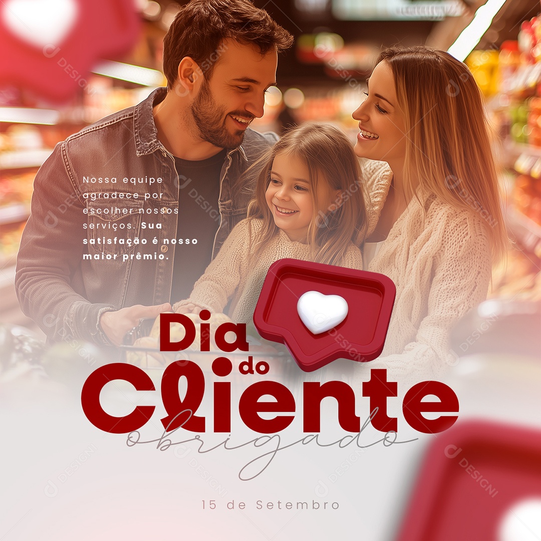 Dia Do Cliente 15 de Setembro Social Media PSD Editável