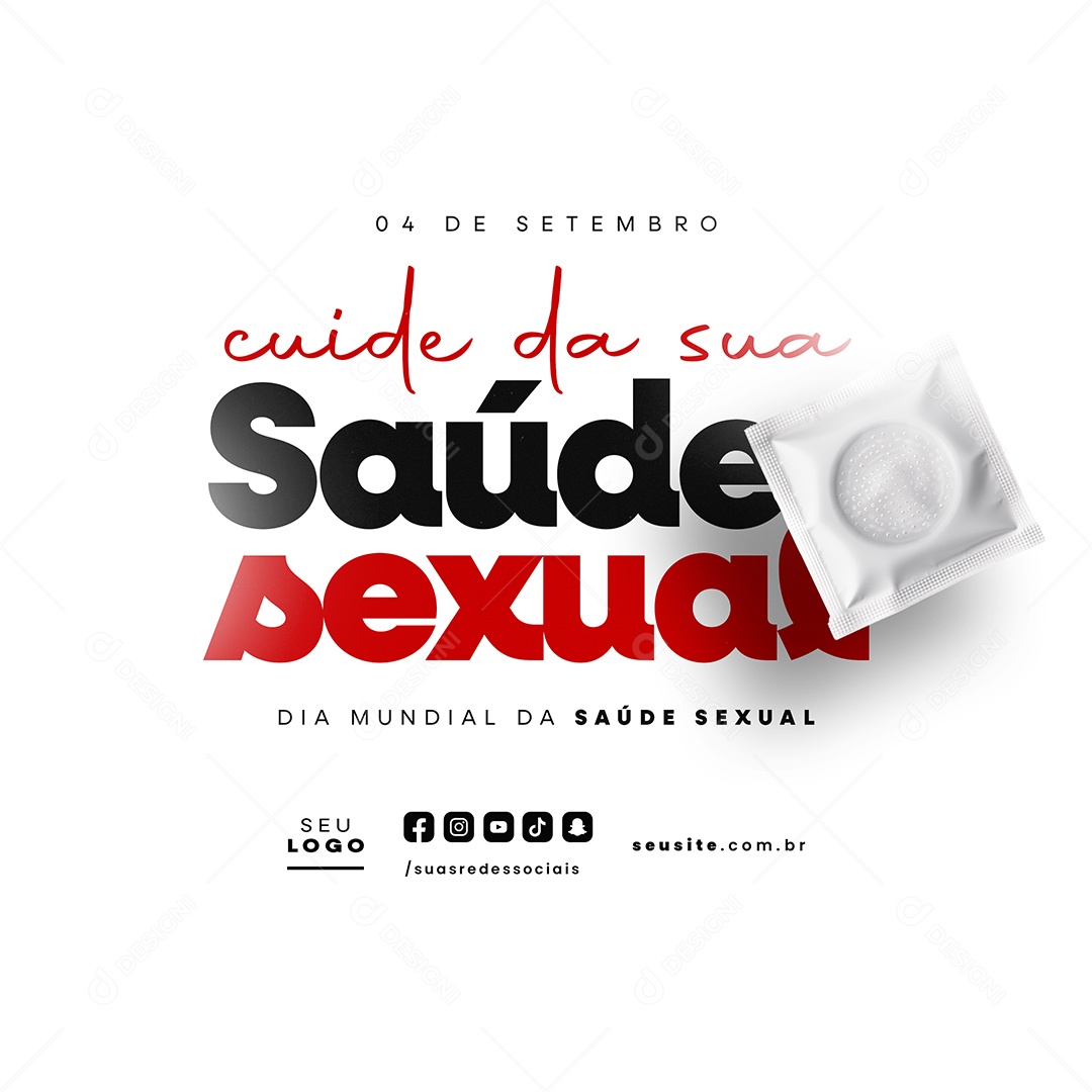 Dia Mundial da Saúde Sexual 04 de Setembro Social Media PSD Editável