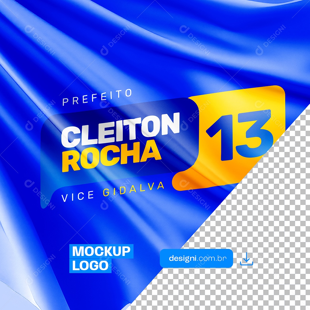 Modelo de Mockup para Política Cleiton Rocha PSD Editável