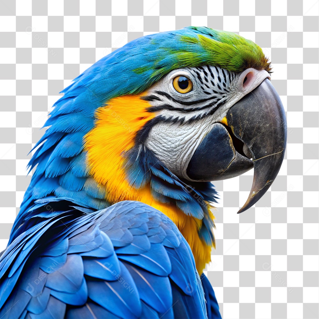 Arara Colorida Ave Silvestre PNG Transparente