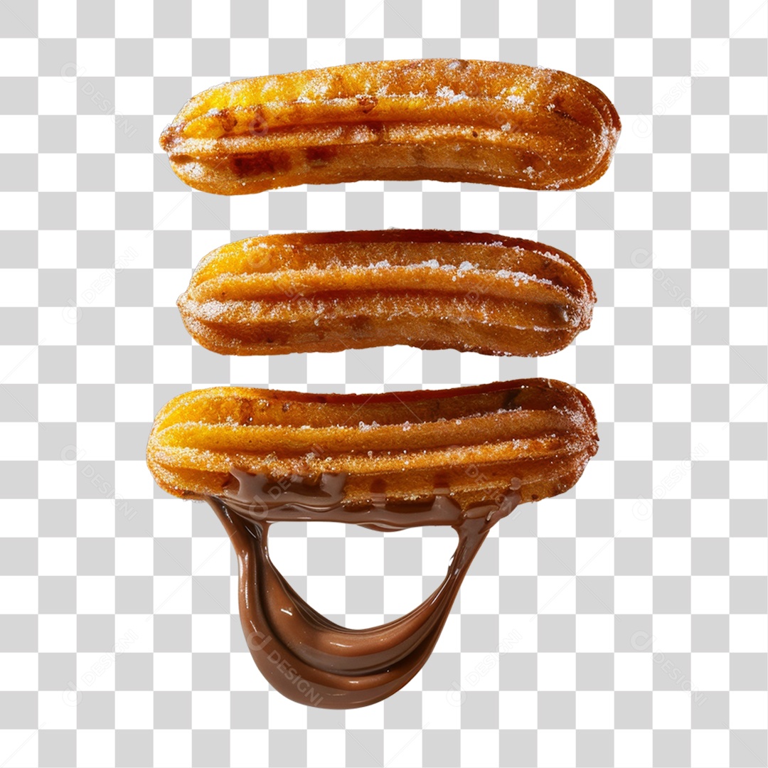 Churros Doces PNG Transparente