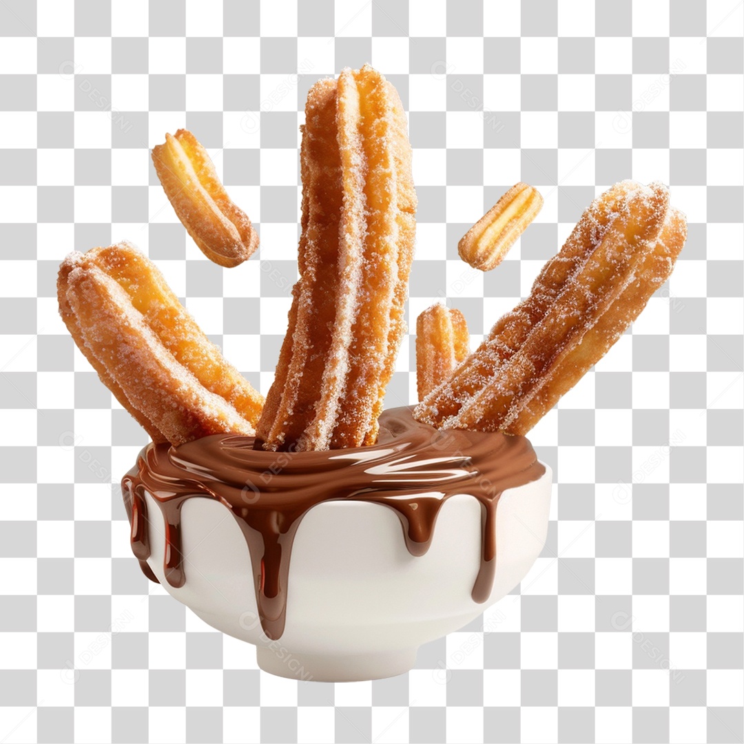 Churros Doces PNG Transparente