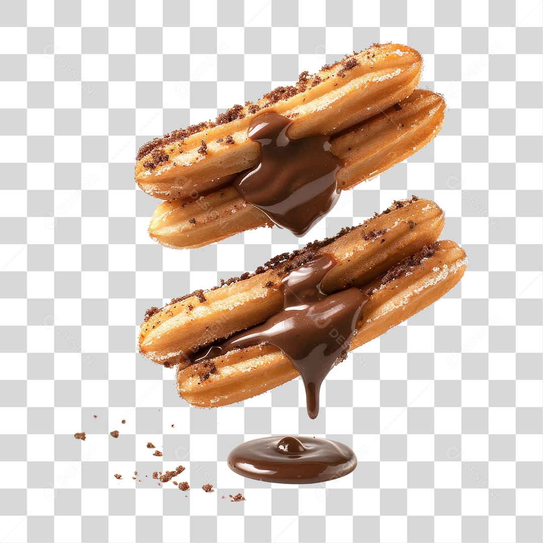 Churros Doces PNG Transparente