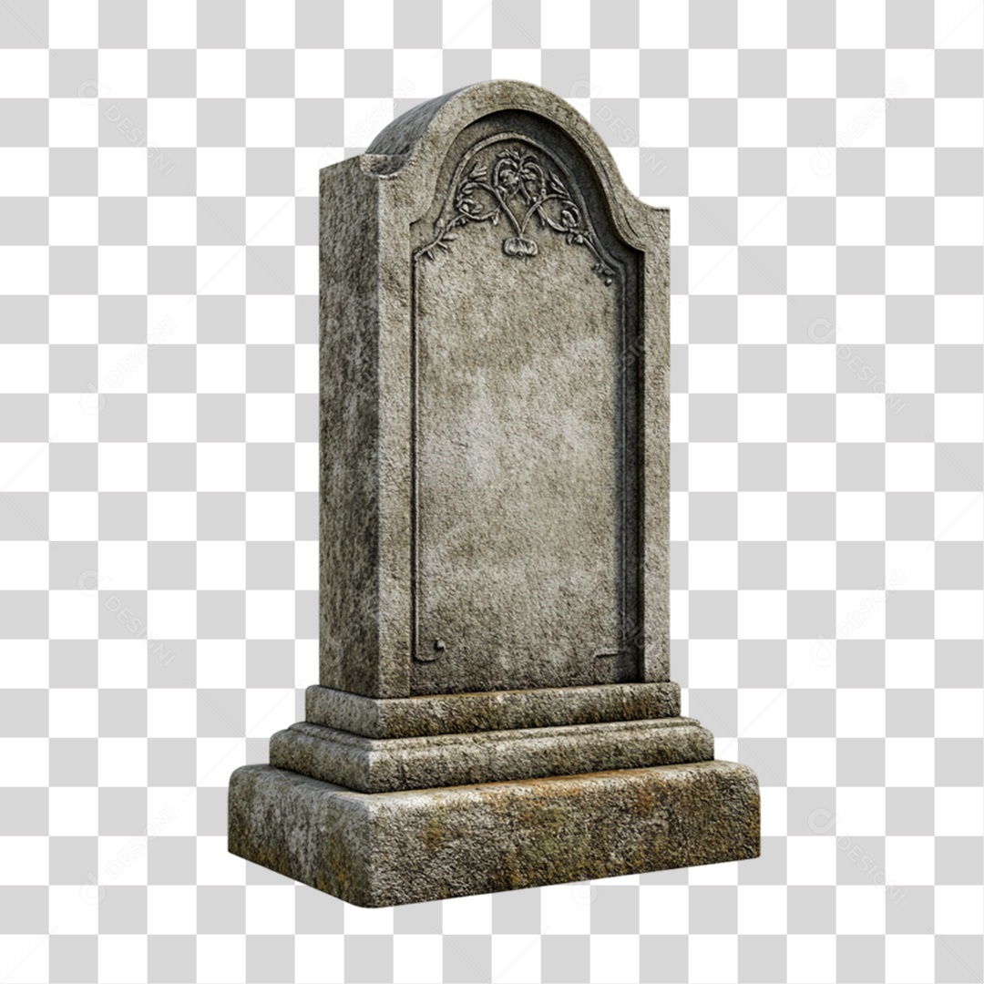 Elemento 3D Túmulo do Halloween PNG Transparente