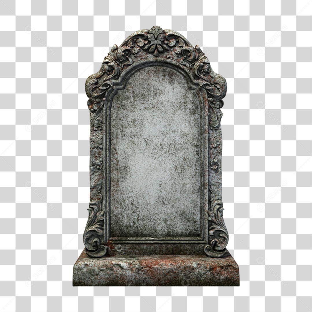 Elemento 3D Túmulo do Halloween PNG Transparente