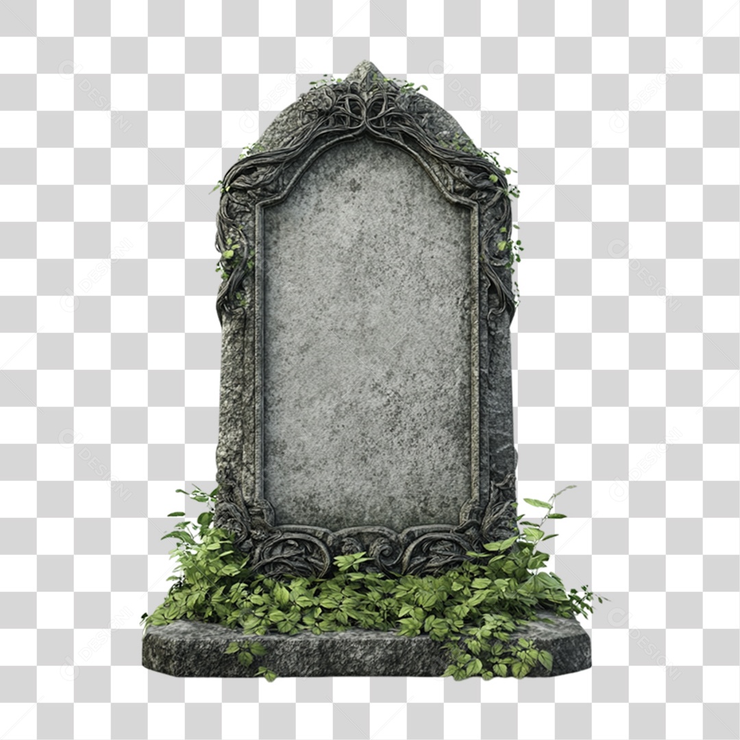 Elemento 3D Túmulo do Halloween PNG Transparente