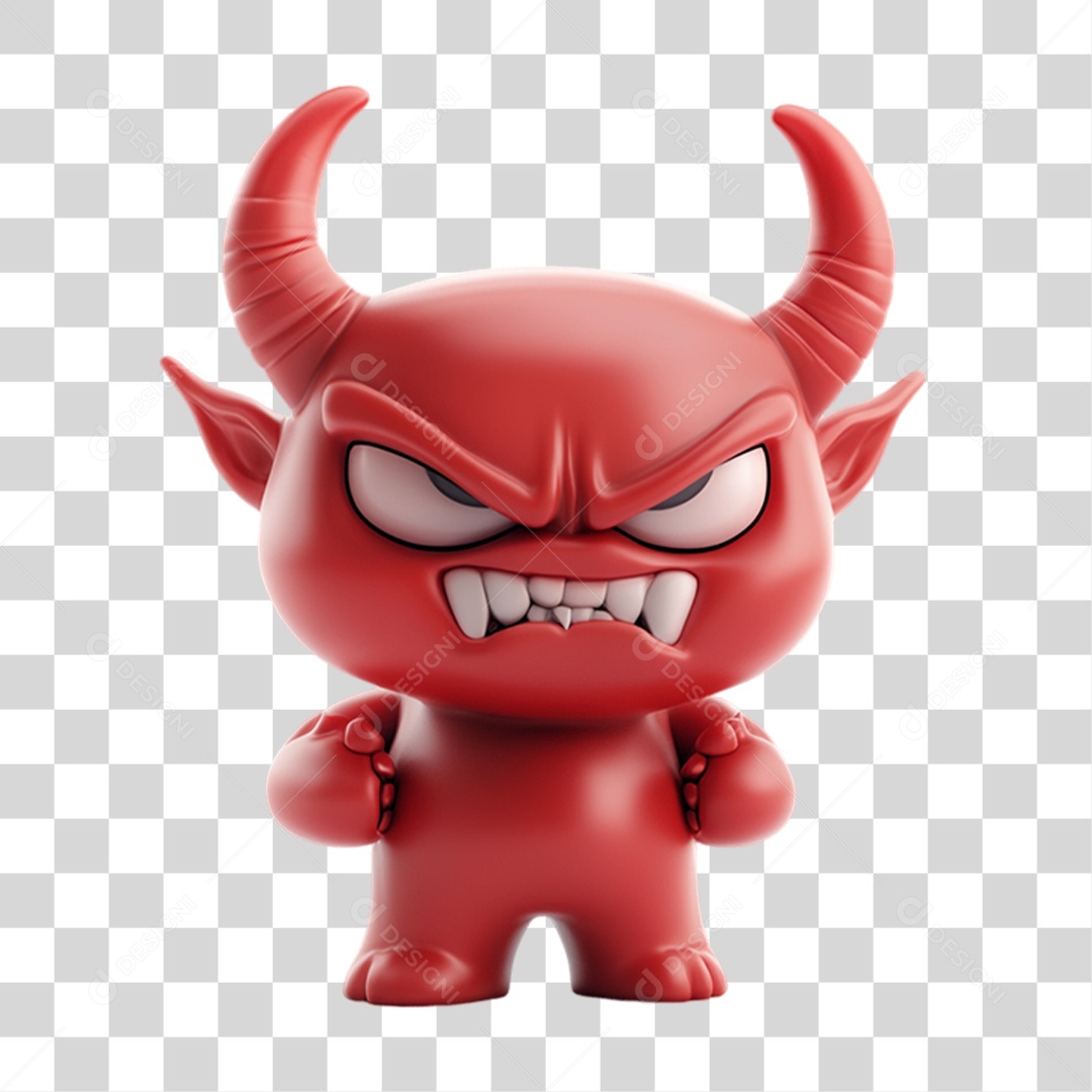 Elemento 3D Personagem Sombrio do Halloween PNG Transparente