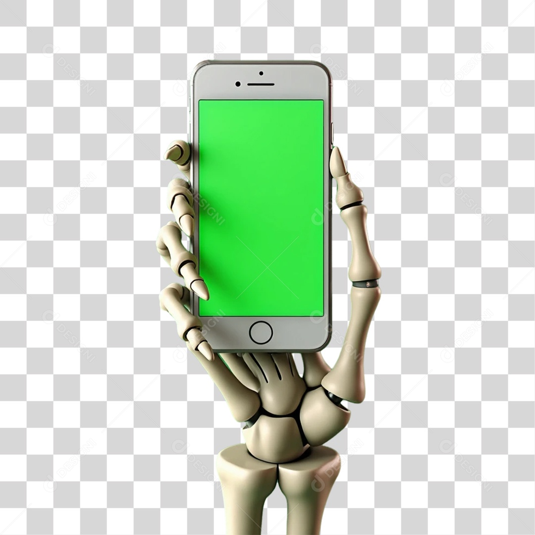 Elemento 3D Mão Halloween PNG Transparente