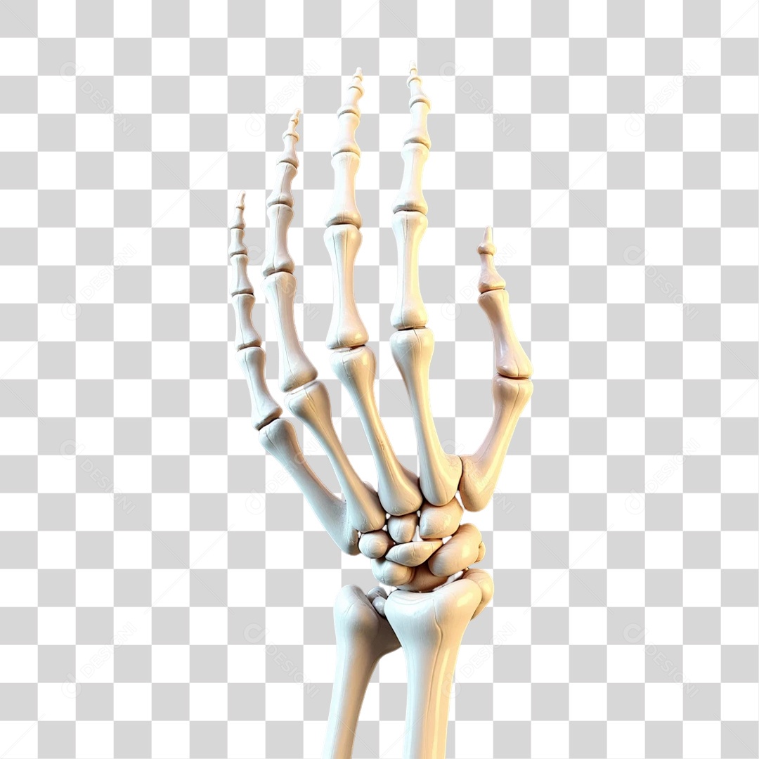 3D Element Hand Halloween PNG Transparent
