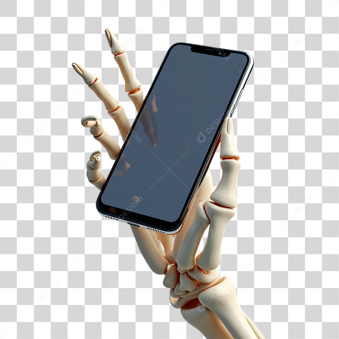 Elemento 3D Mão Halloween PNG Transparente