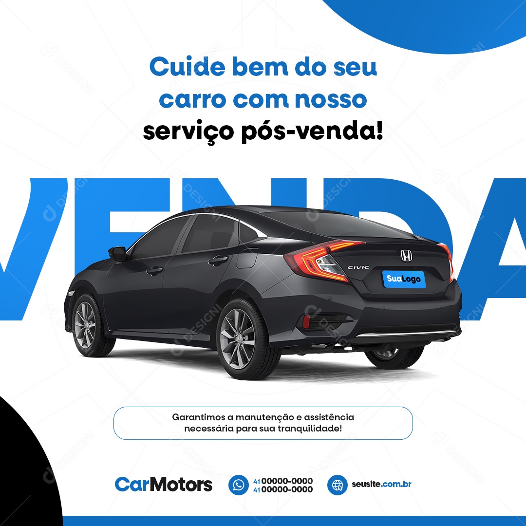 Concessionária Serviço Pós Venda Social Media PSD Editável