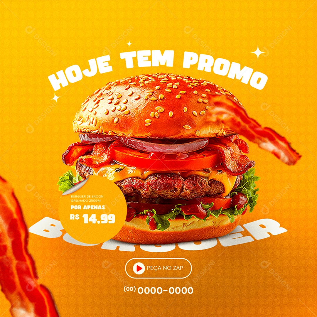 Hoje tem Promo Social Media PSD Editável