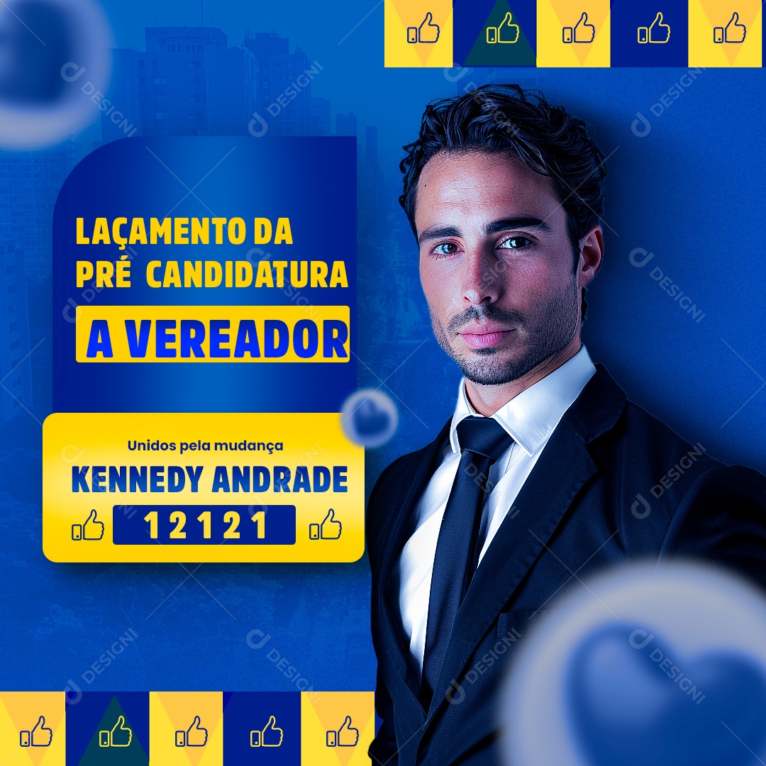 Policy Councilman Kennedy Andrade Social Media PSD Editable